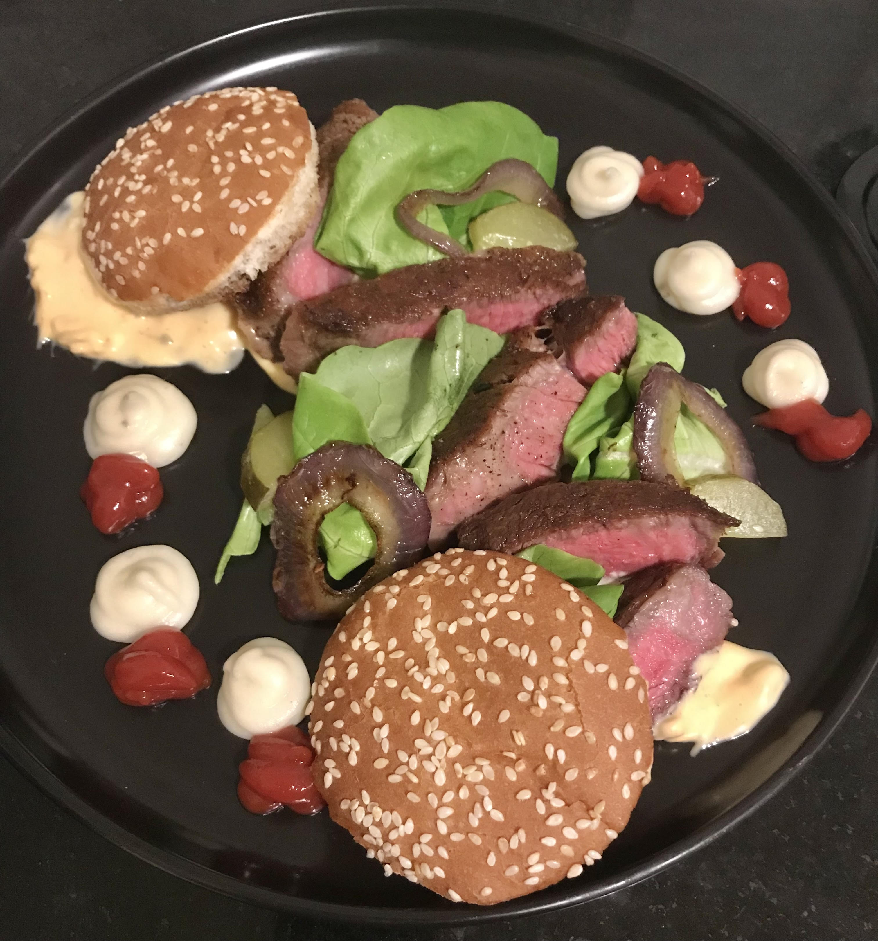 Deconstructed Big Mac Meal